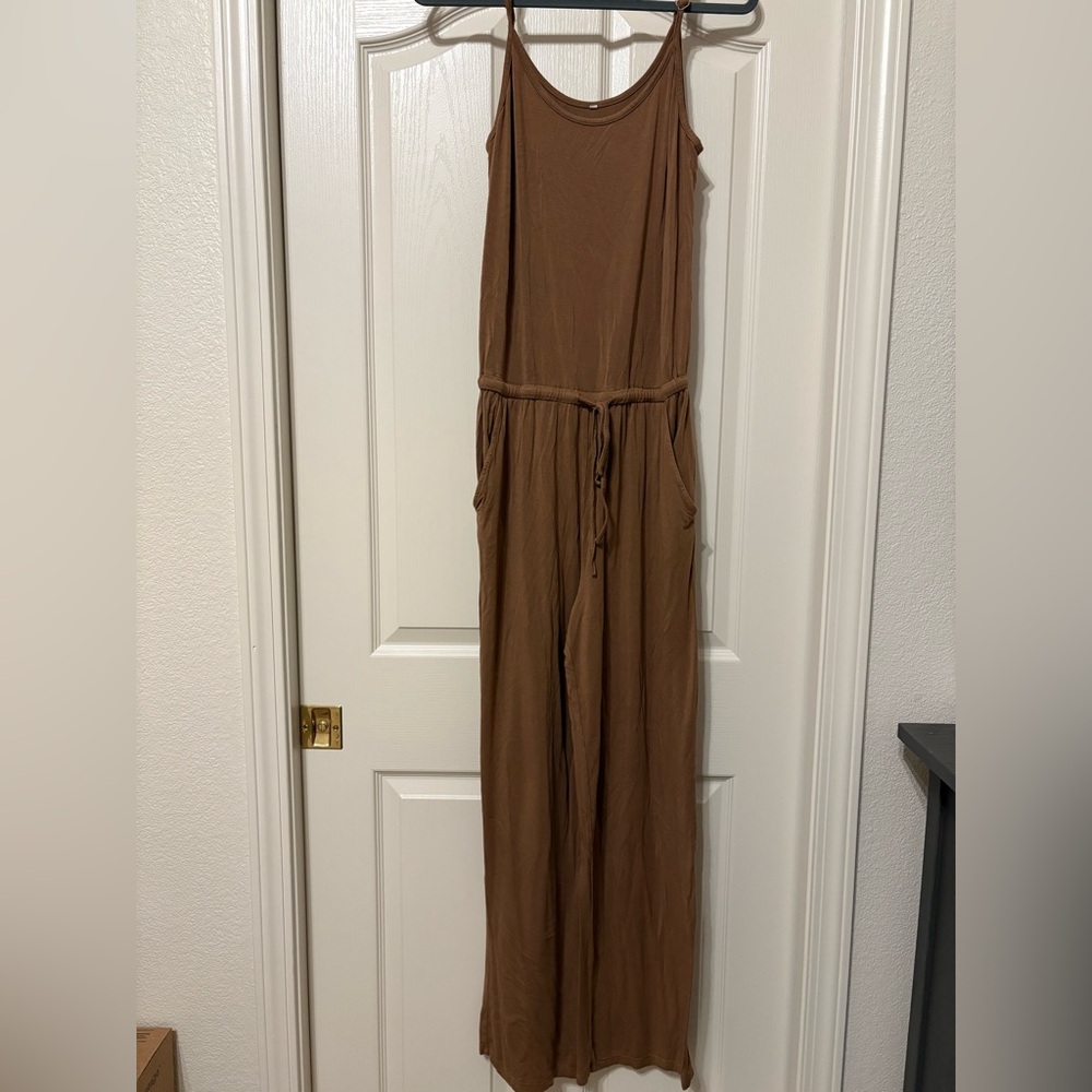 Elegant Brown Jumpsuit
